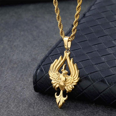 Stunning 18K Gold Plated Phoenix Bird Necklace