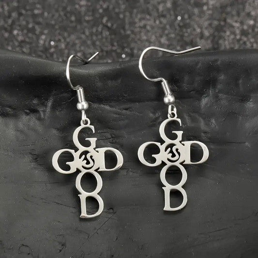 Good God Stainless Steel Earrings