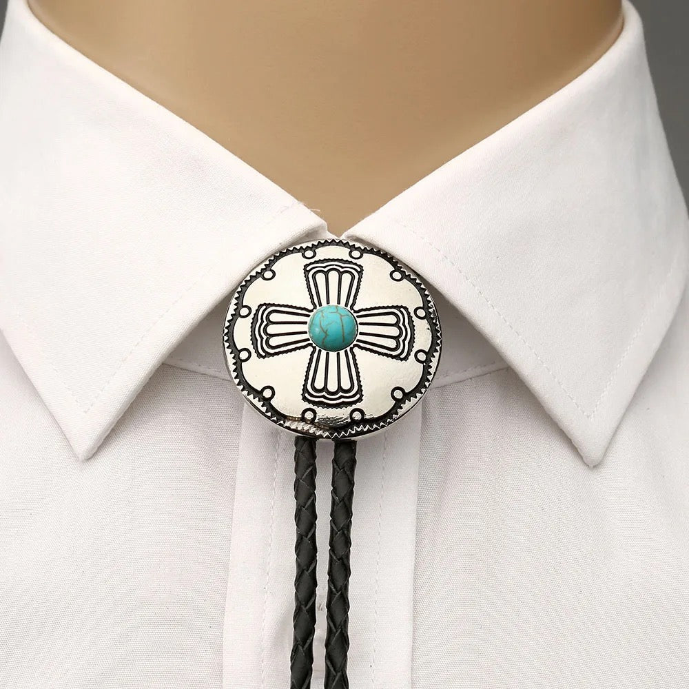 Cocho Style Cross Bolo Tie