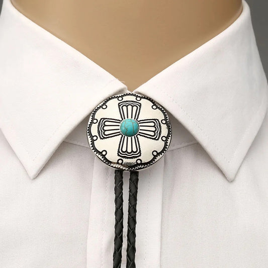 Cocho Style Cross Bolo Tie