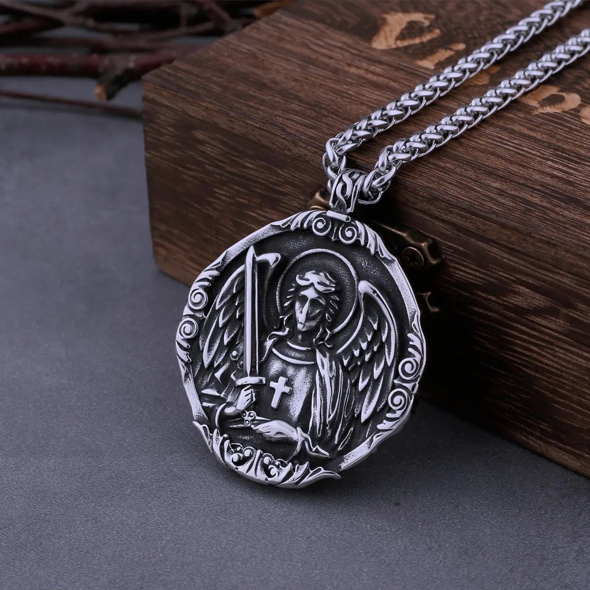 Saint Michael Archangel Protection Necklace