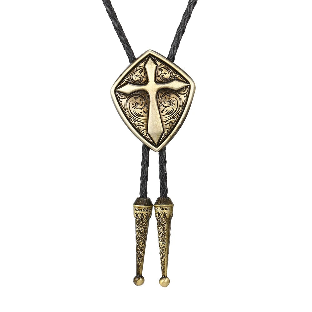 Western Cross Bolo Tie