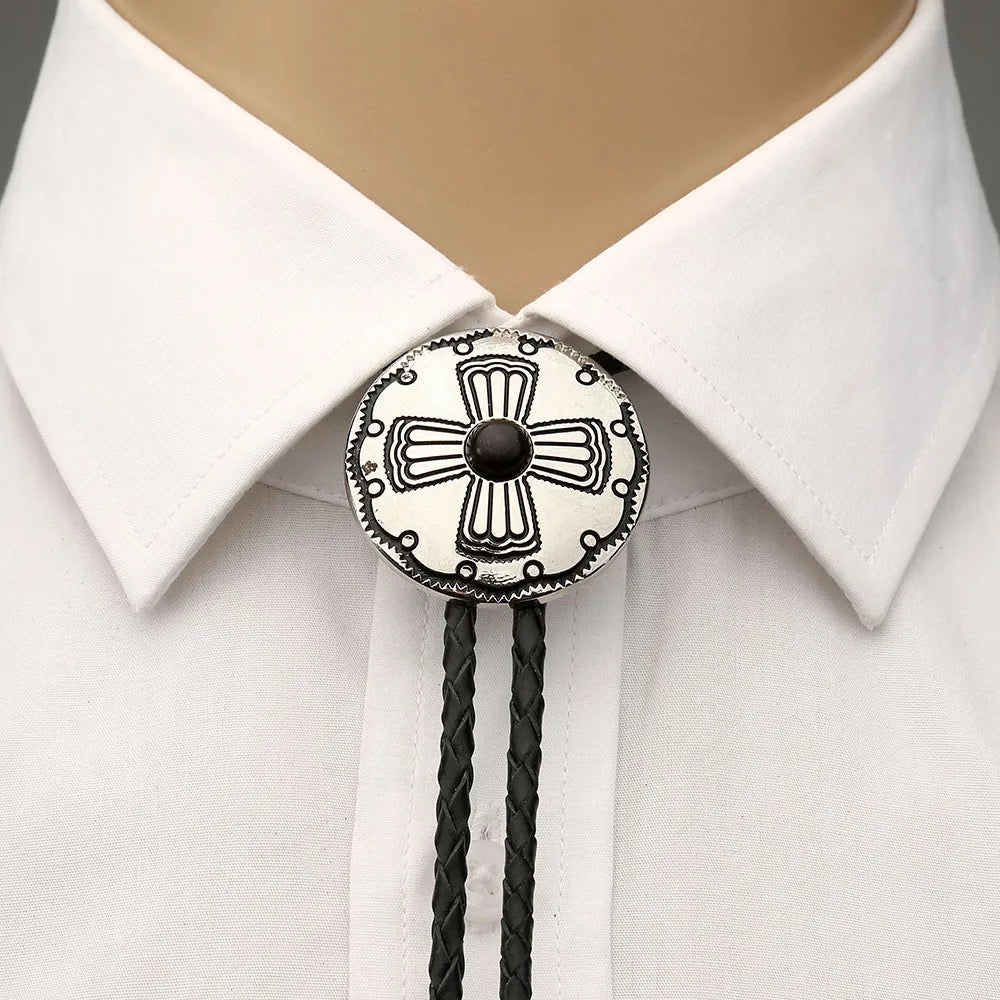 Cocho Style Cross Bolo Tie
