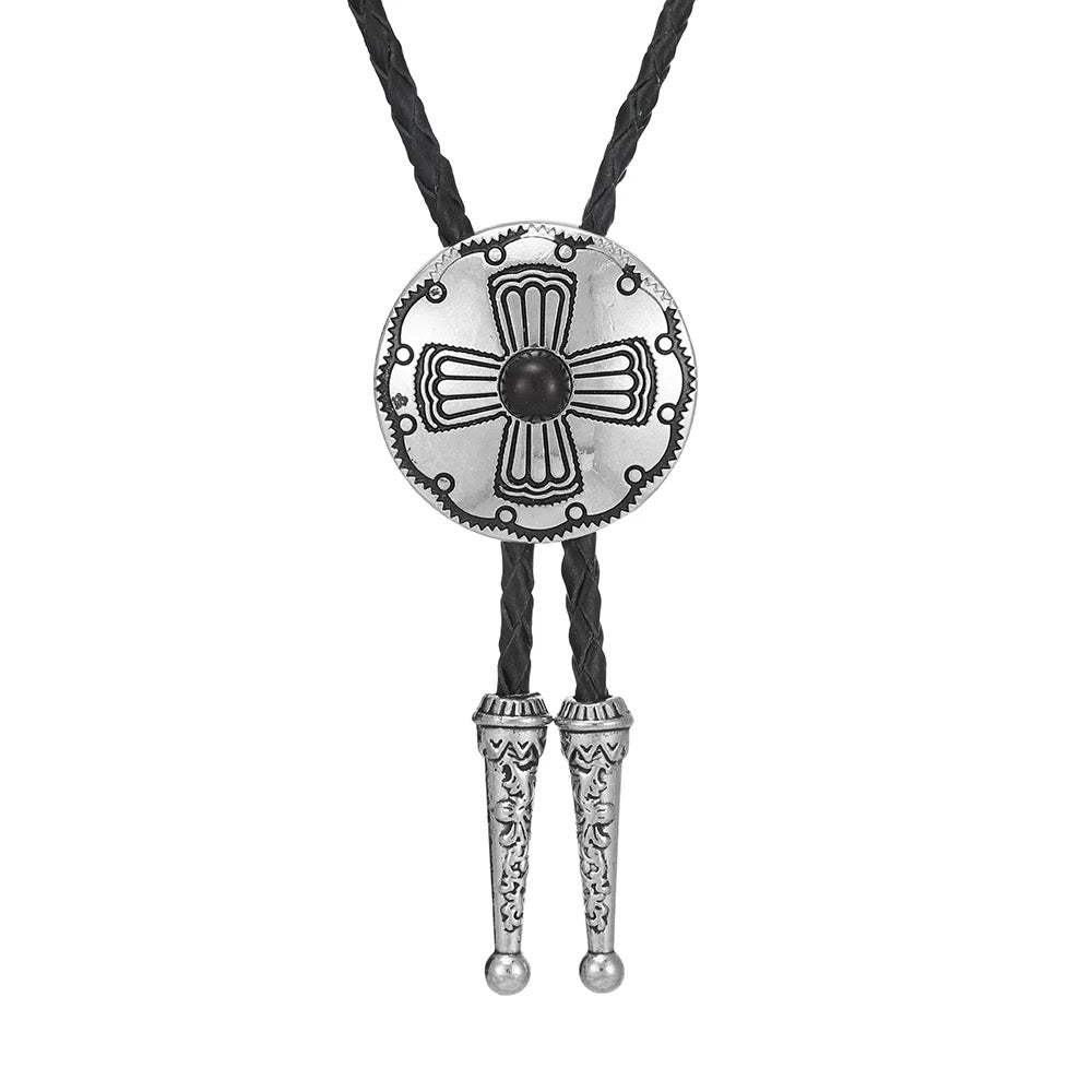 Cocho Style Cross Bolo Tie
