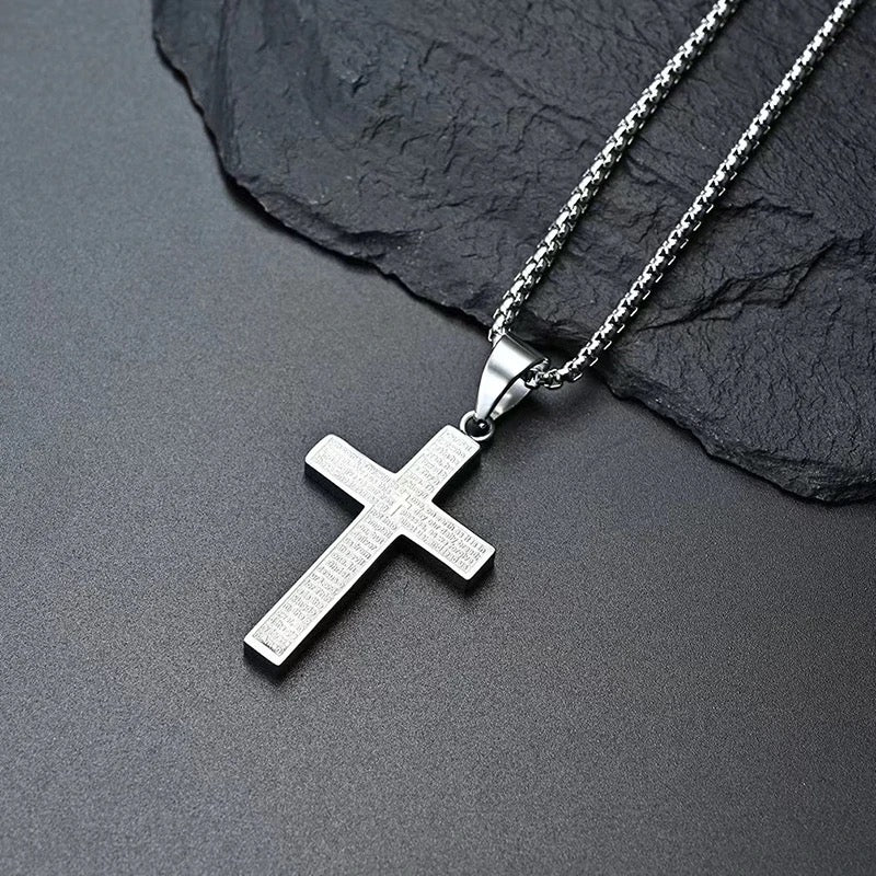 Lord’s Prayer Cross Necklace