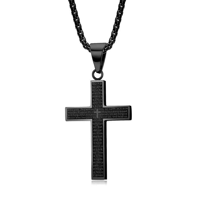 Lord’s Prayer Cross Necklace