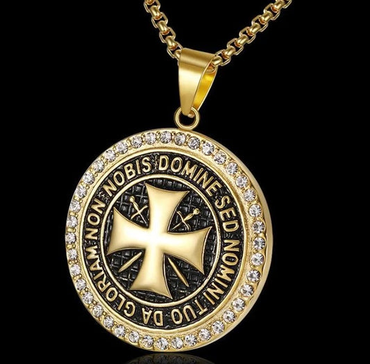 Vintage Knight Templar Cross CZ