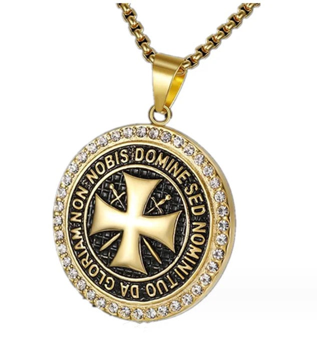 Vintage Knight Templar Cross CZ