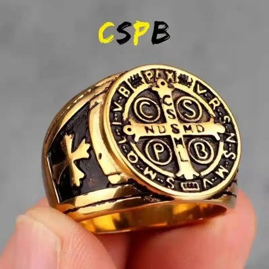 Men’s Cross Viking Ring