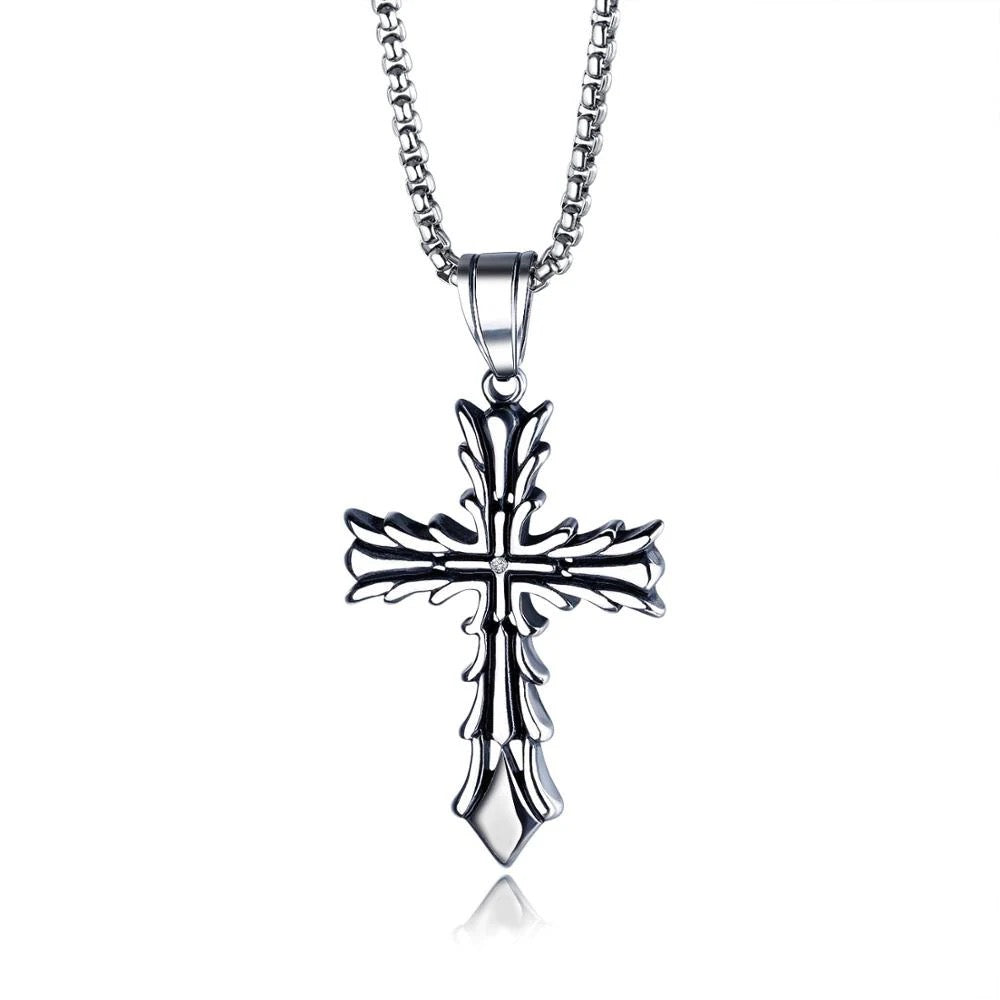 Vintage Style Cross Necklace