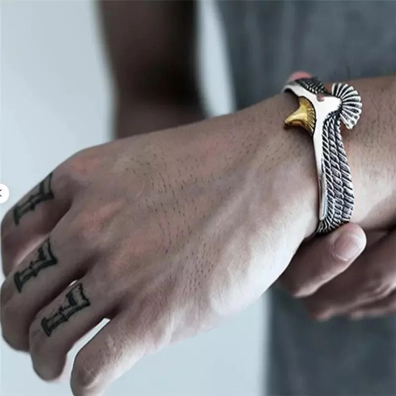 Spread Eagle Two Tone Bracelet