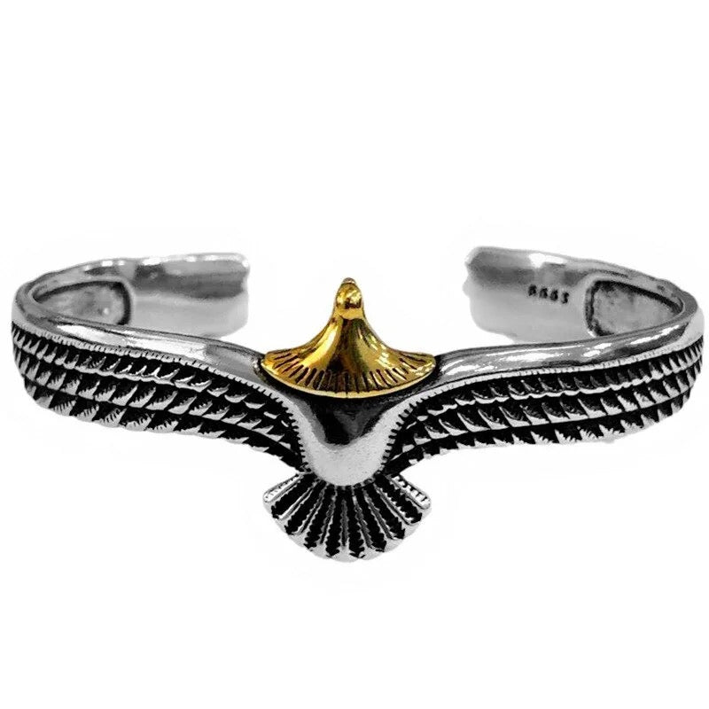 Spread Eagle Two Tone Bracelet