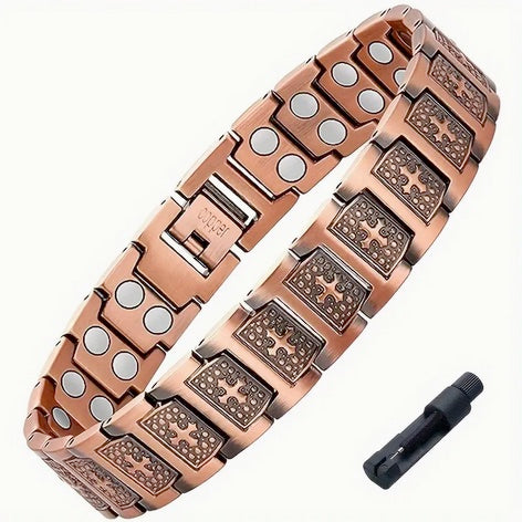 Retro Cross Copper Bracelet