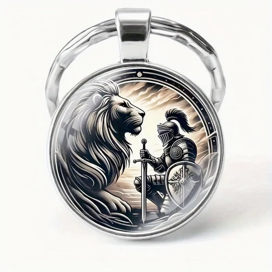 Lion Of Judah And Night Templar Keychain