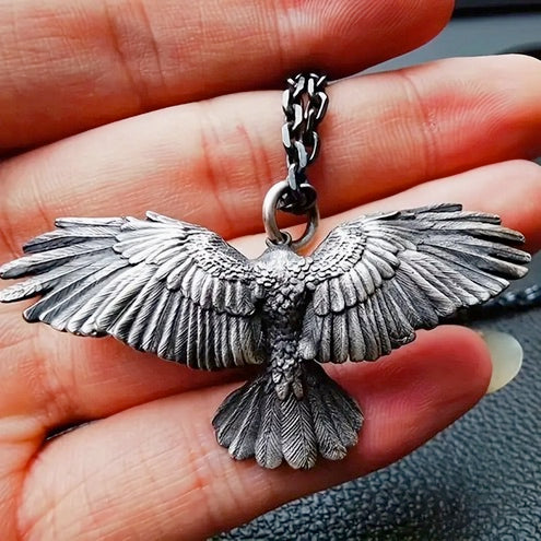 Antique Silvery Flying Eagle