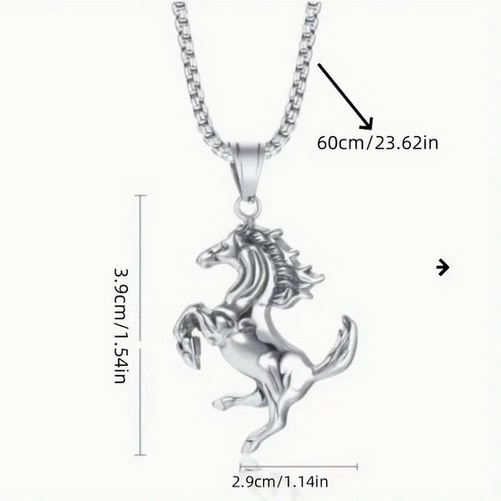 Bucking Horse Necklace
