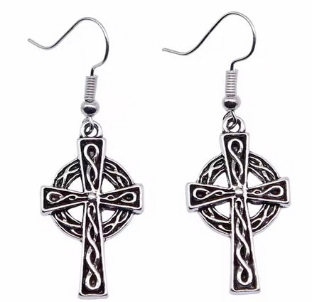 Celtic Cross Earrings