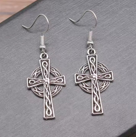 Celtic Cross Earrings