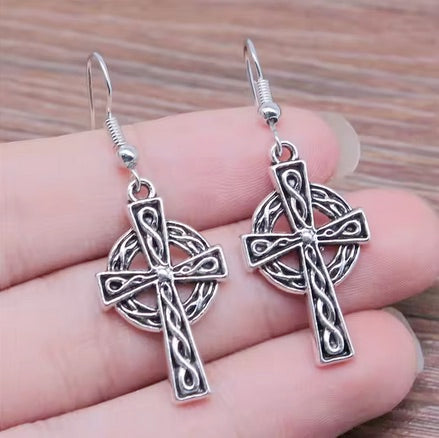 Celtic Cross Earrings