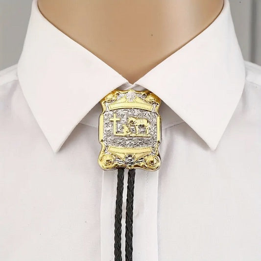 Praying Cowboy Bolo Tie