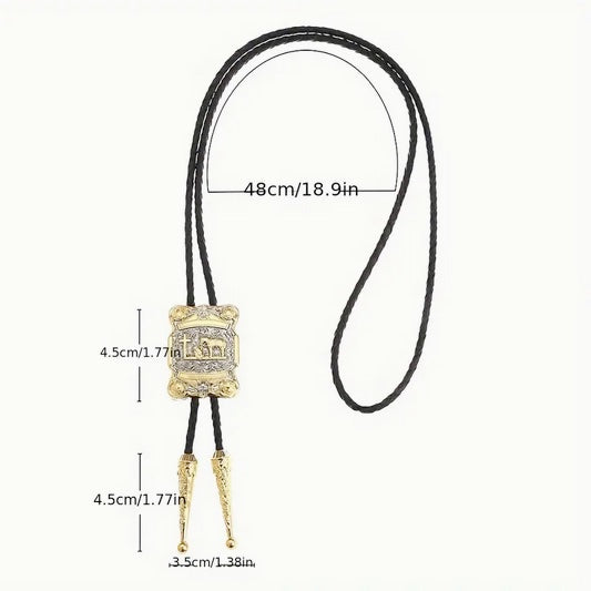 Praying Cowboy Bolo Tie