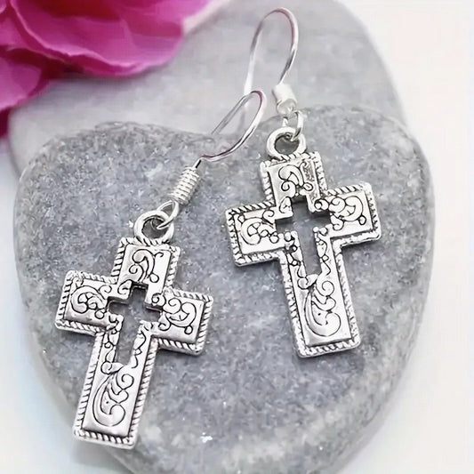 Cross Cutout Earrings