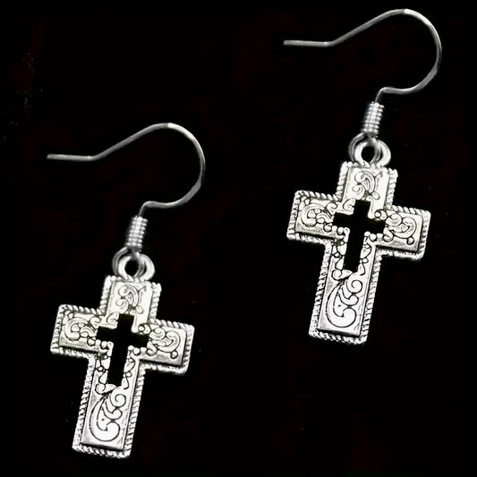 Cross Cutout Earrings