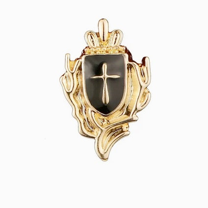 Crown Cross Collar Pin (2)