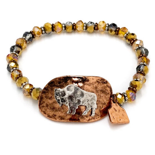 Buffalo Crystal Stretch Bracelet