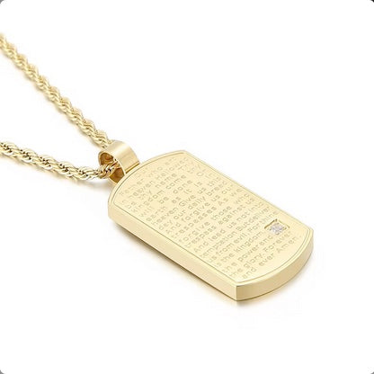 Serenity Prayer Neckless With Cubic Zerconia