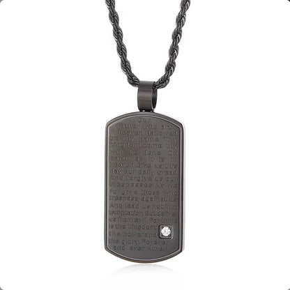 Serenity Prayer Neckless With Cubic Zerconia