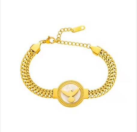 Dove Peace Holy Spirit Bracelet- Length Adjustable