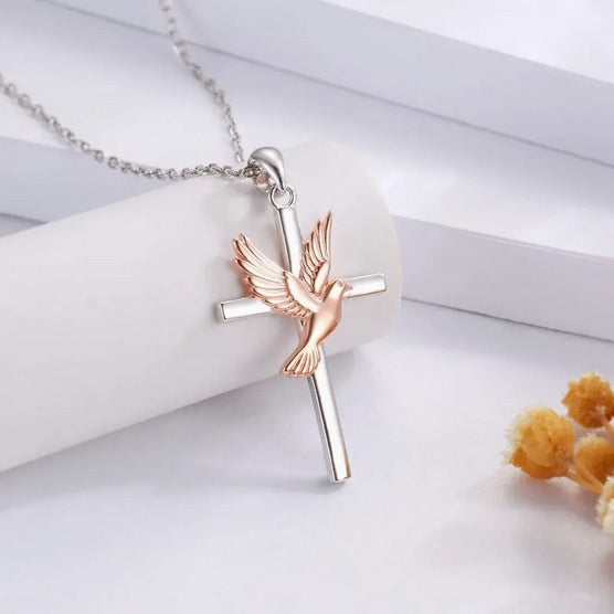 Classic Dove Cross Necklace