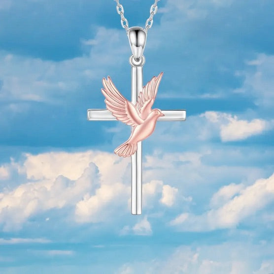 Classic Dove Cross Necklace