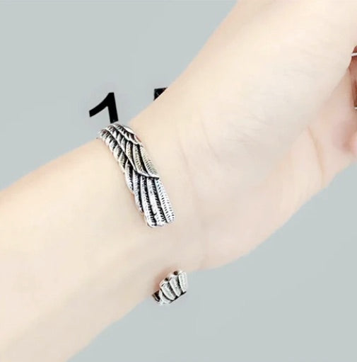Spread Eagle Two Tone Bracelet And Ring Set
