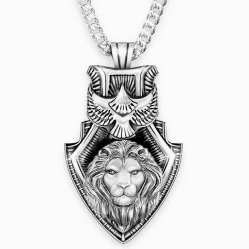Men's Vintage Lion Of Judah with Eagle Necklace