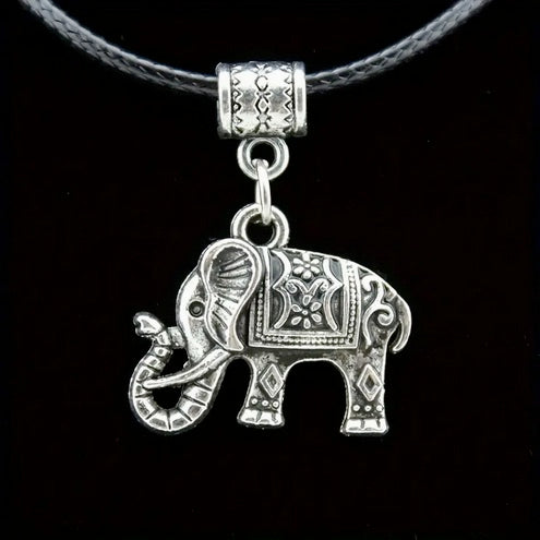 Three Piece Save The Elephants Necklace And Earring Set