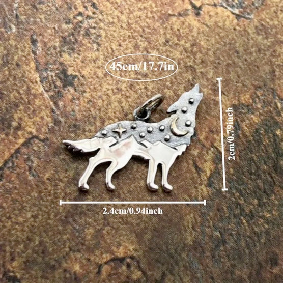 Evening Star Howling Wolf Necklace