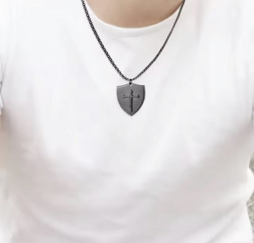 Faith Shield Necklace