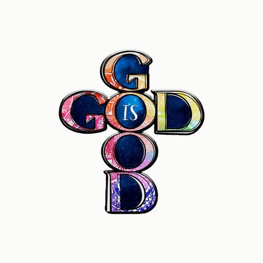 God Is Good Cross Pin