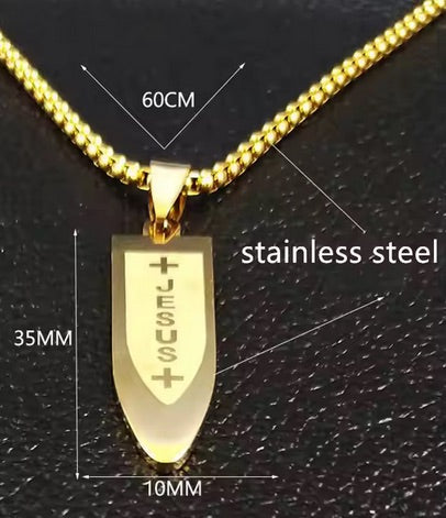 Men’s Jesus Bullet Necklace