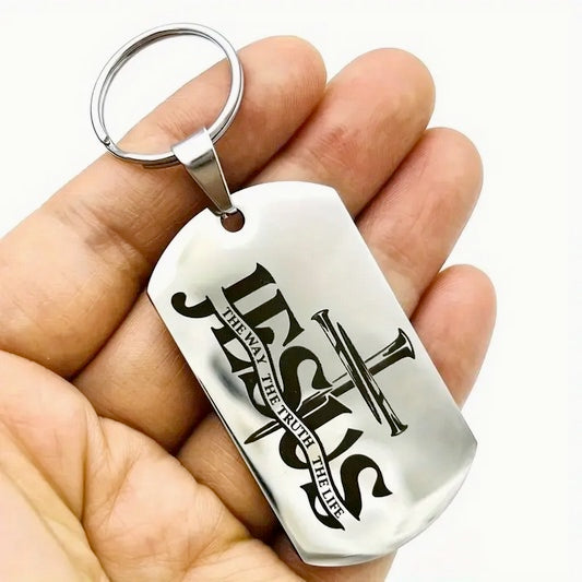 Jesus Cross Keychain