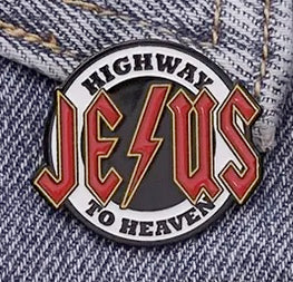 Highway Jesus To Heaven Pin