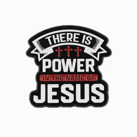 There Is Power In The Name Of Jesus Cross Pin