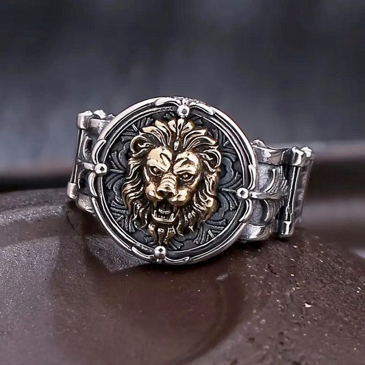 Lion of Judah- Lion King Ring - Self Adjusting