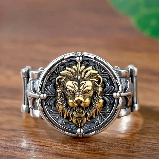Lion of Judah- Lion King Ring - Self Adjusting