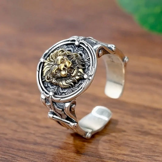Lion of Judah- Lion King Ring - Self Adjusting