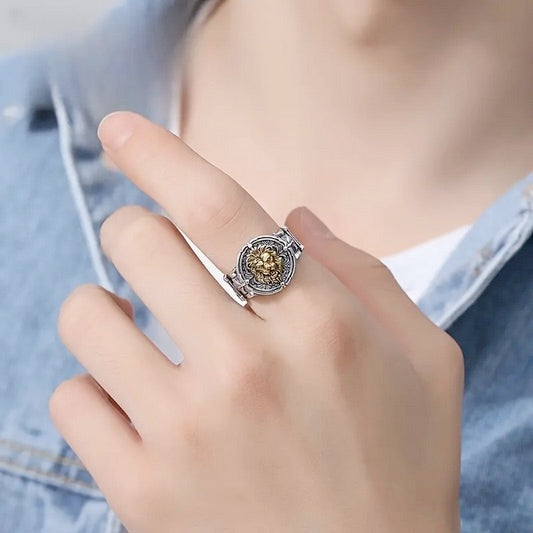 Lion of Judah- Lion King Ring - Self Adjusting
