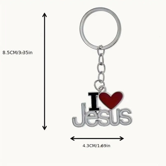 I Love Jesus Keychain