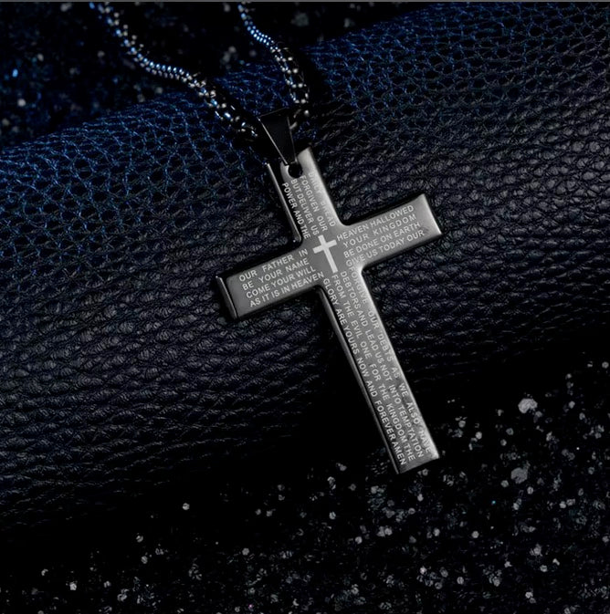 Lord’s Prayer Cross Necklace